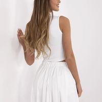 Suknelė moterims, elegantiška, ilgomis rankovėmis, šifoninė, ecru spalvos