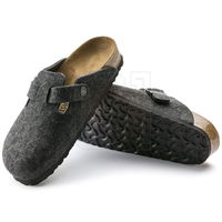 Tamsiai pilkos patogios šlepetės Birkenstock Boston (SW1377734)