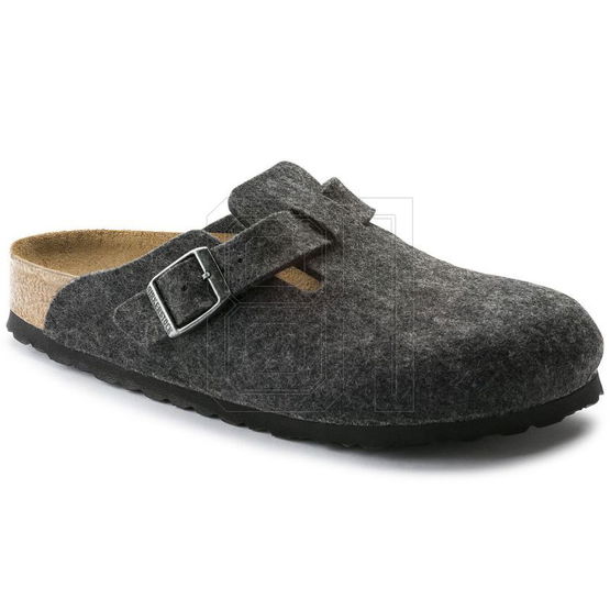 Tamsiai pilkos patogios šlepetės Birkenstock Boston (SW1377734)
