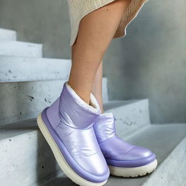 Sniego batai moterims su platforma, violetiniai, pašiltinti