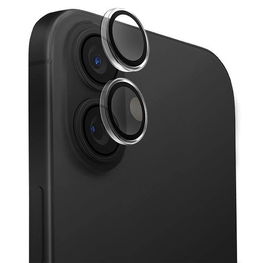Kameros lęšio apsauga iPhone 16 skaidri juoda