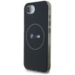 iPhone 16 dėklas su MagSafe, juodas, BMW metalinis logotipas