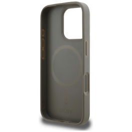 iPhone 16 Pro dėklas DKNY smėlio spalvos languotas