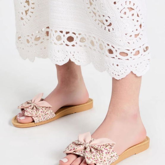 Basutės rožinės su gėlėmis LUCYFLORAL (PBP41790)