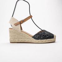 Espadrilės moterims juodos spalvos (PBP42117)