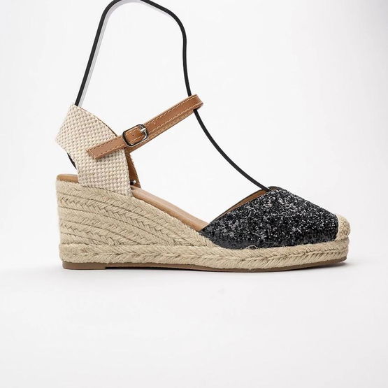 Espadrilės moterims juodos spalvos (PBP42117)
