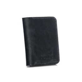 Plona vyriška odinė piniginė su monetų laikikliu SOLIER SW16 SLIM BLACK (MRL19545)