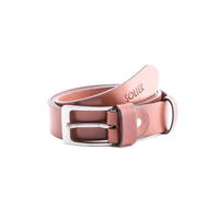 Elegantiškas šviesiai rudas odinis diržas SOLIER SB10 (MRL19582)