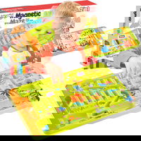 Magnetinis 2 viename labirintas ir kinų šaškės žaidimas
