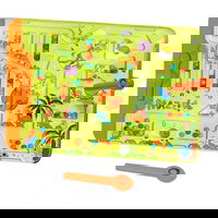 Magnetinis 2 viename labirintas ir kinų šaškės žaidimas