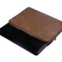 Natūralios odos nešiojamojo kompiuterio dėklas 15' Solier Vintage Brown
