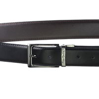 Vyriškas juodos spalvos odinis diržas Pierre Cardin (GG33108)