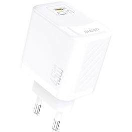 Baltas 45W GaN USB-C sieninis įkroviklis