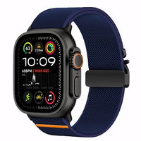 Tamsiai mėlynas nailoninis dirželis Apple Watch laikrodžiui