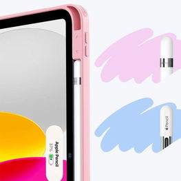 Rožinis apsauginis dėklas iPad 10.9 ir 11 planšetėms