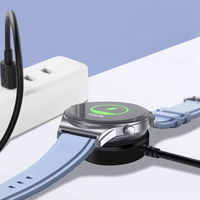 Belaidis USB-C įkroviklis Samsung Galaxy Watch, juodas, 100 cm