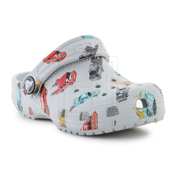 Šlepetės vaikams Crocs su lenktyninių automobilių raštu (SW1524081)