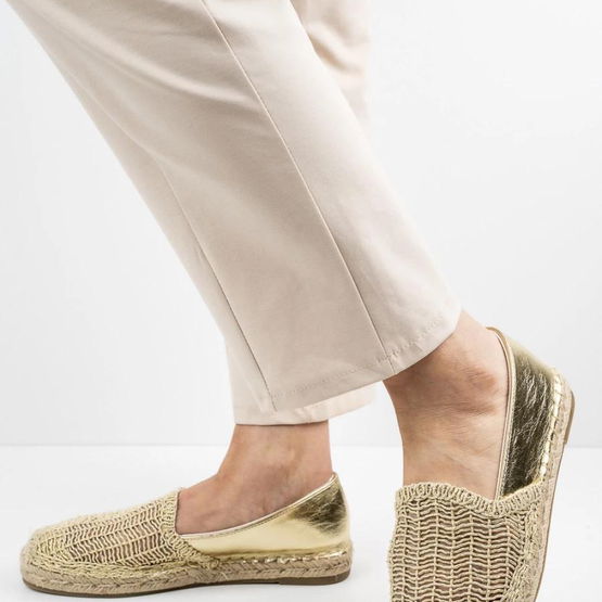 Espadrilės moterims vasarai, šviesiai smėlio spalvos (LKK213128)