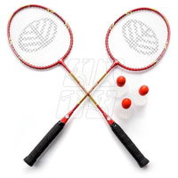 Badmintono rinkinys su 2 raketėmis ir 3 plunksnelėmis ROX 2007ST