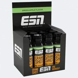 Energinis prieštreniruotinis gėrimas ESN Crank Shot, 12 x 95 ml