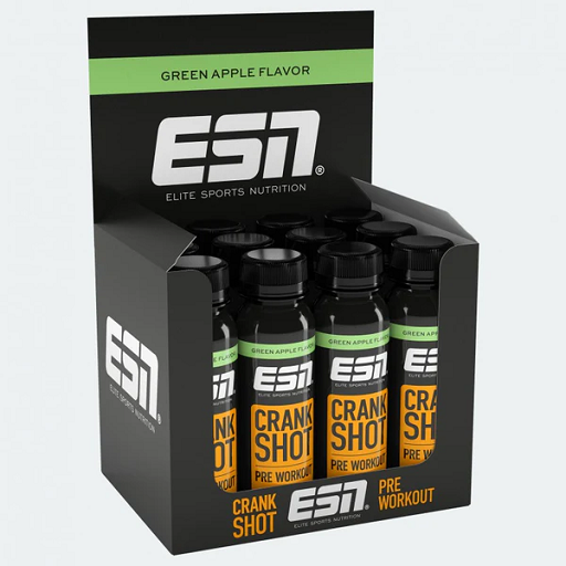 Energinis prieštreniruotinis gėrimas ESN Crank Shot, 12 x 95 ml