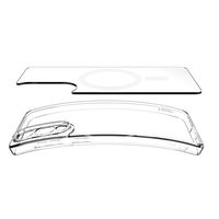 Skaidrus apsauginis dėklas su MagSafe Samsung Galaxy S25 Edge telefonui
