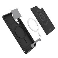 Telefono dėklas Samsung Galaxy S25 Edge, juodas, su MagSafe