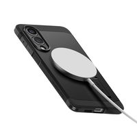 Dėklas Samsung Galaxy S25 Edge telefonui, juodas, su MagSafe