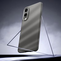 Telefono dėklas Samsung Galaxy S25 Edge, pilkas, Spigen Liquid Air