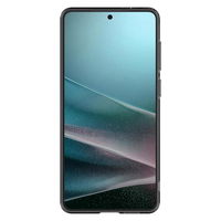 Telefono dėklas Samsung Galaxy S25 Edge, juodas, su MagSafe ir spauda
