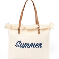 Paplūdimio rankinė su užrašu Summer“