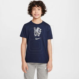 Vaikiški mėlynos spalvos Nike Chelsea FC marškinėliai