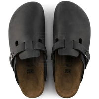Klumpės Birkenstock Boston rudos spalvos kasdieniam avėjimui