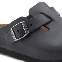 Klumpės Birkenstock Boston rudos spalvos kasdieniam avėjimui