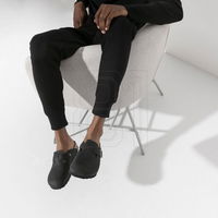 Klumpės Birkenstock Boston rudos spalvos kasdieniam avėjimui