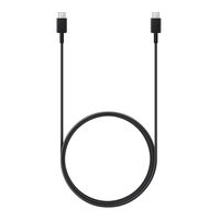 USB-C – USB-C juodas 1,8 m įkrovimo laidas