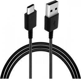 USB-C įkrovimo laidas juodas 0,8 m ilgio