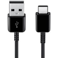 USB-C įkrovimo laidas juodas 0,8 m ilgio