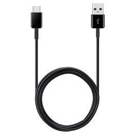 USB-A į USB-C juodas 1,5 m ilgio pakaitinis laidas