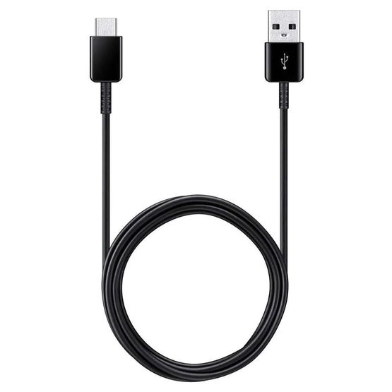 USB-A į USB-C juodas 1,5 m ilgio pakaitinis laidas