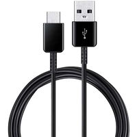 USB-A į USB-C juodas 1,5 m ilgio pakaitinis laidas