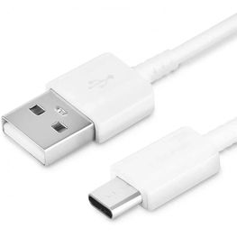 USB-C įkrovimo laidas baltos spalvos, 1,2 m ilgio