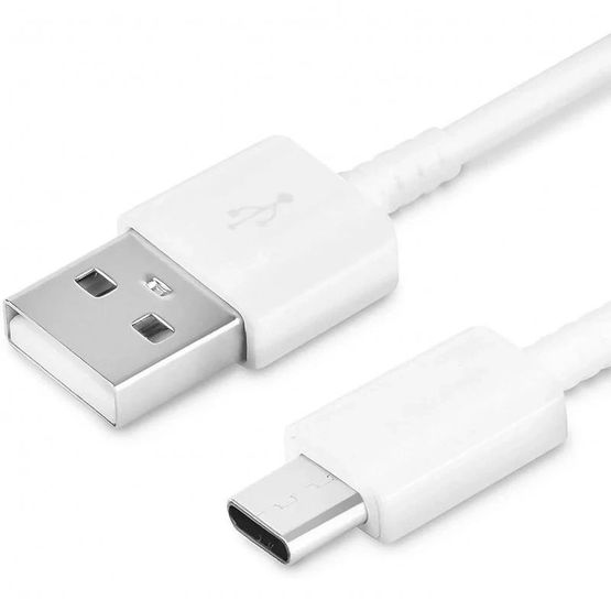 USB-C įkrovimo laidas baltos spalvos, 1,2 m ilgio