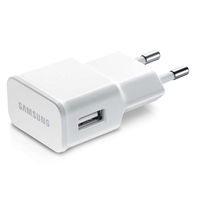 Sieninis USB-A įkroviklis Samsung, baltos spalvos, 8 W