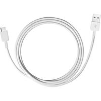 USB-A – USB-C baltas 1,5 m įkrovimo laidas