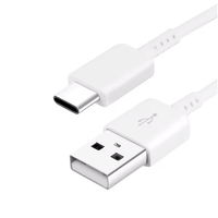 USB-A – USB-C baltas 1,5 m įkrovimo laidas