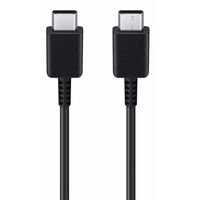 USB-C – USB-C juodas 1 m įkrovimo laidas, 3 A srovė