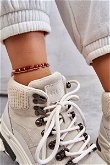 Moteriški sportiniai batai GOE šviesiai smėlio spalvos