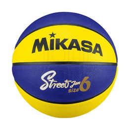 Krepšinio kamuolys Mikasa geltonai mėlynas aktyviam žaidimui
