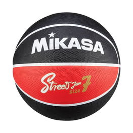 Krepšinio kamuolys Mikasa juodos ir raudonos spalvos